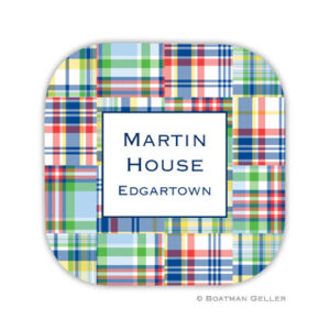 Coaster - Madras Patch Blue